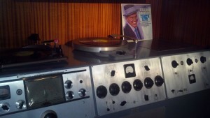 On assignment at Frank Sinatra's Palm Springs home. This is The Chairman's Stereo