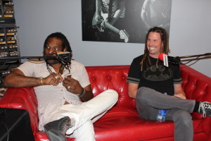 Dahniel Knight & Dennis Morehouse sit in on the red couch as they talk to Tortoise and Hare